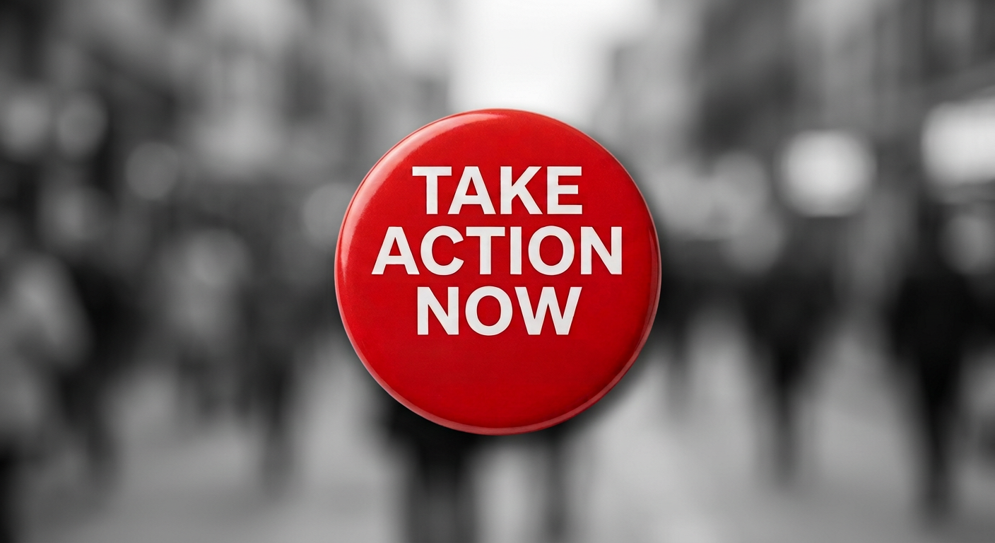Poster text: ACTION ALERT! TAKE ACTION NOW! STAND FOR JUSTICE URGENT MOBILIZATION URGENT MOBILIZATION PROTECT DEMOCRACY & DEMAND CHANGE! WHEN: SEPTEMBER 28 | 12:00 PM WHERE: CITY HALL PLAZA WHAT: RALLY & MARCH WE NEED YOU! JOIN US! GET INVOLVED! VISIT: ACTIONALERT.ORG #STANDTOGETHER #ACTIONALERT #MOBILIZE